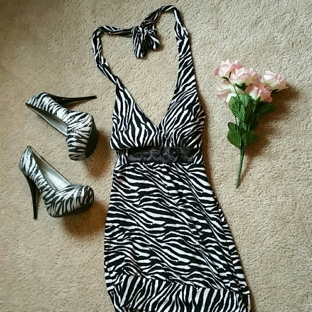 Zebra Halter Top